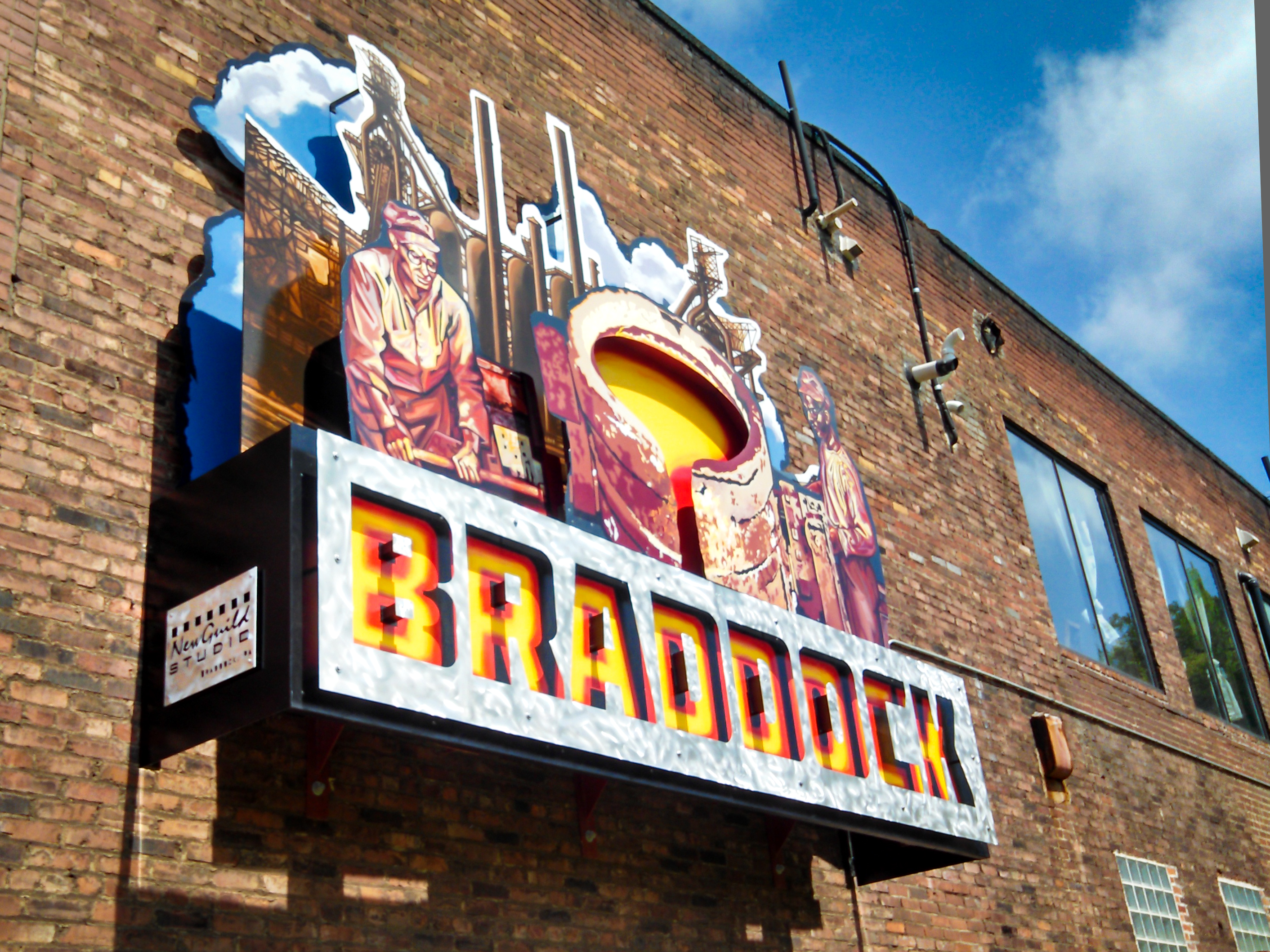 Braddock sign, courtesy of New Guild Studio